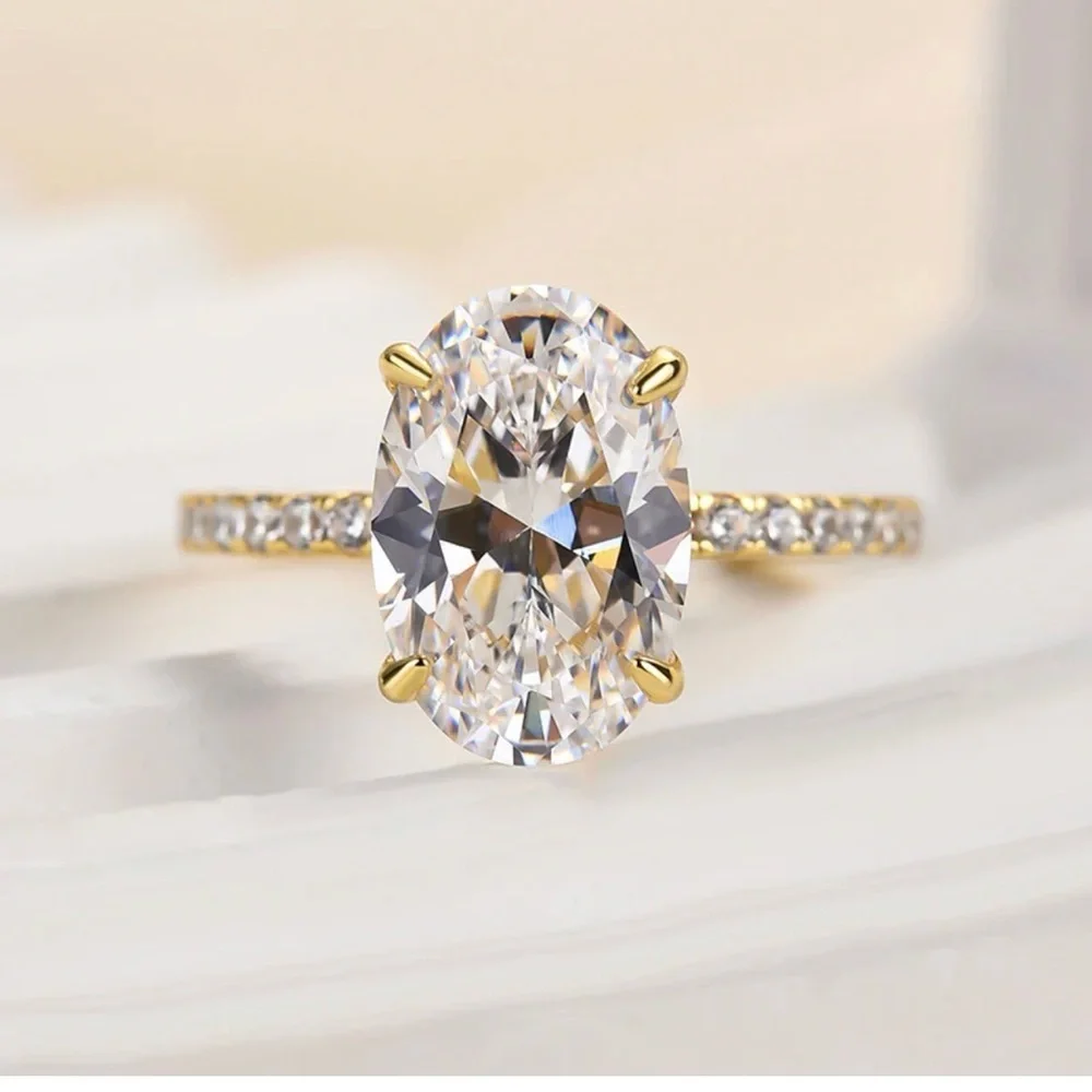 Gold and Silver Women's Gemstone Ring